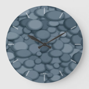 Élégante horloge de la rivière Blue Grey