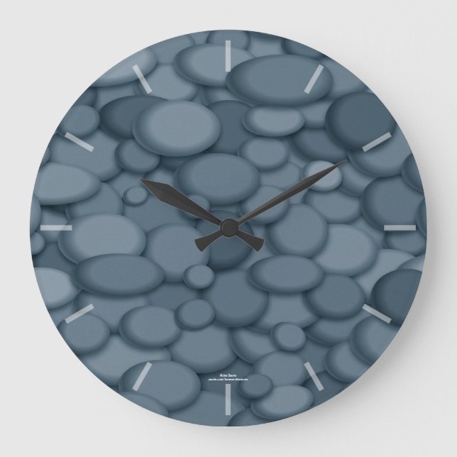 Élégante horloge de la rivière Blue Grey (Recto)