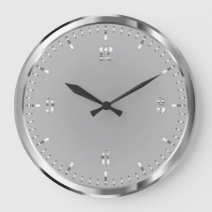 Élégante horloge murale acrylique brillante en a