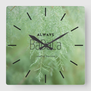 Élégante horloge murale acrylique personnalisée