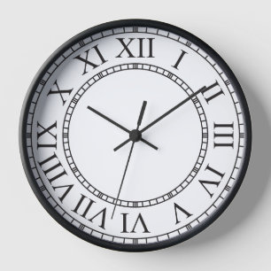 Elégante horloge murale numérique romaine ⏳ classi