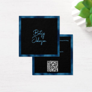 Élégante huile bleue et Carte de visite noir