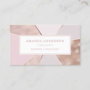 Élégante huile d'or Rose Abstraite  Carte de visit