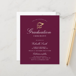Élégante invitation à la cérémonie de remise des d