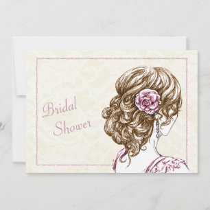 Elégante invitation à la douche nuptiale