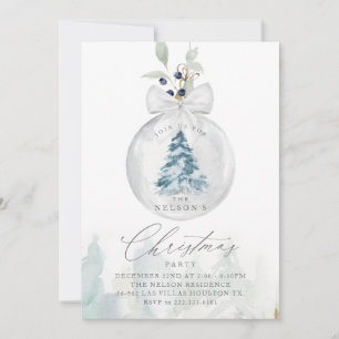 Élégante invitation à la fête de Noël