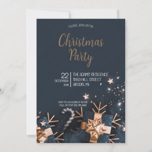 Élégante invitation à la fête de Noël