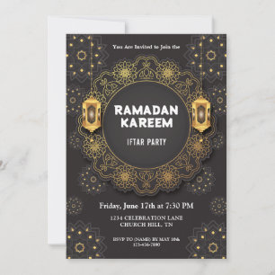Elégante invitation à l'iftar