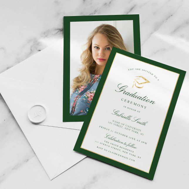 Élégante invitation de cérémonie de remise de dipl (Créateur téléchargé)