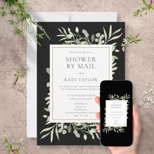 Élégante invitation de douche de mariée par courri