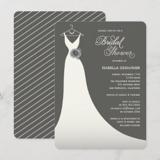 Élégante Invitation de Fête de l'mariée de mariage