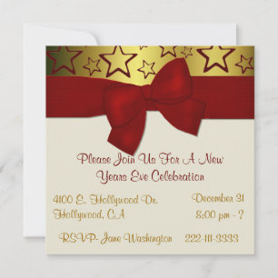 Élégante invitation de fête du Nouvel An