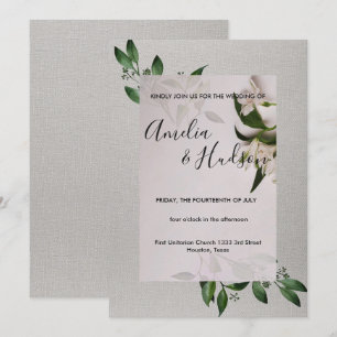 Elégante invitation de mariage