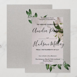 Elégante invitation de mariage