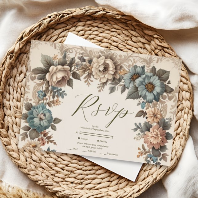 Élégante invitation de mariage Art Nouveau (Créateur téléchargé)