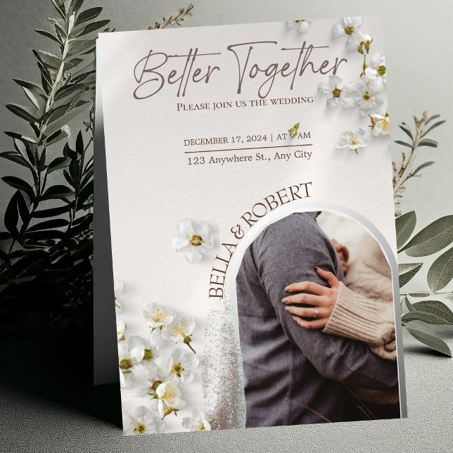 Elégante invitation de mariage avec Parties scinti (Créateur téléchargé)