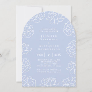 Élégante invitation de mariage botanique minimalis