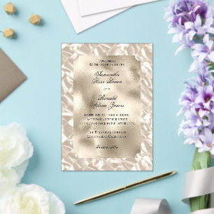 Élégante invitation de mariage en acrylique avec f
