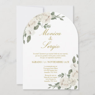 Elégante invitation de mariage en espagnol