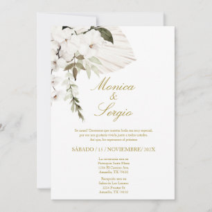 Elégante invitation de mariage en espagnol