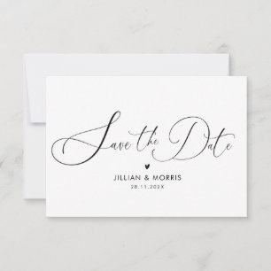 élégante invitation de sauvegarde de date avec let