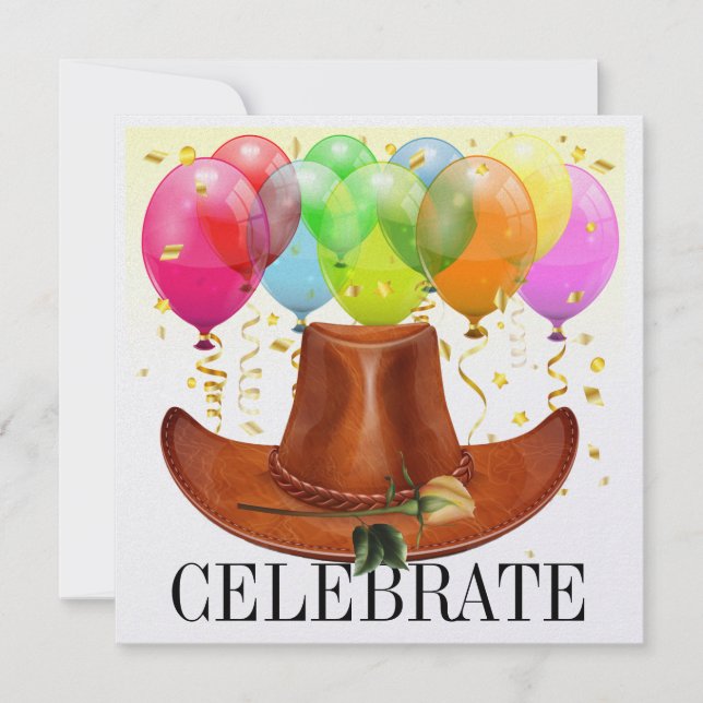 Elégante invitation occidentale (Devant)