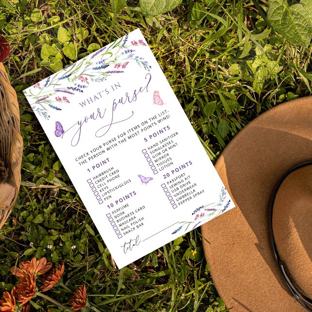 Élégante lavande florale Qu'y a-t-il dans votre je (Créateur téléchargé)