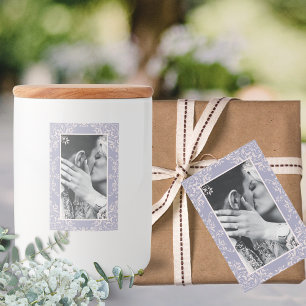 Élégante Lavande Purple Chic Bordure Étiquettes de