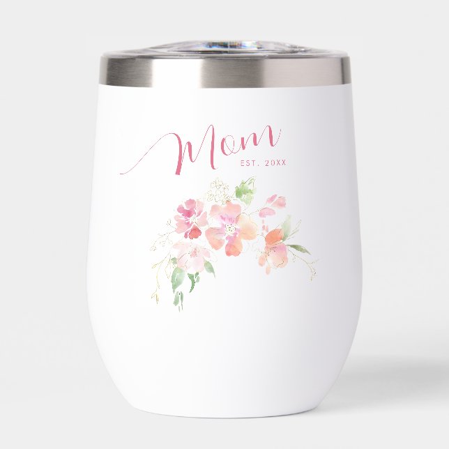 Elégante Maman Est Année Rose Peau Rose (Avant)