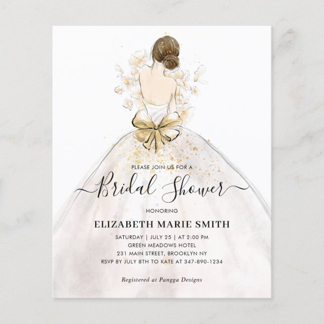 Élégante Mariage de mariée robe Fête des mariées (Devant)