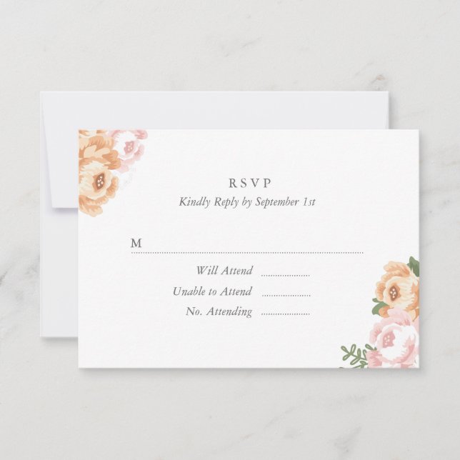 Elégante Mason Jar carte RSVP (Devant)