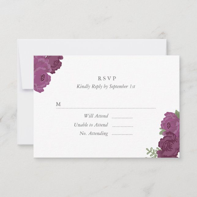 Elégante Mason Jar carte RSVP (Devant)