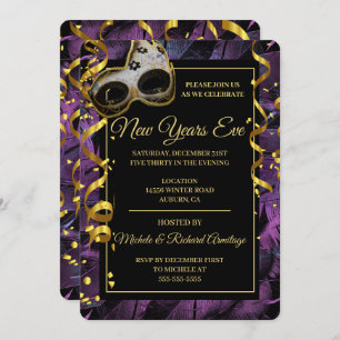 Élégante Masquerade Ball Invitation