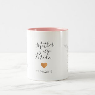 Élégante Mère de la mariée Mug à deux tons