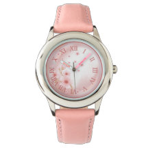 Elégante montre-bracelet rose