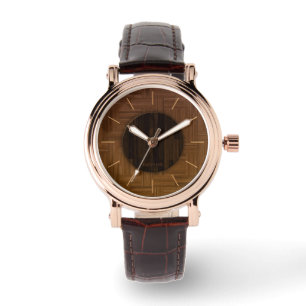 Elégante montre en bois