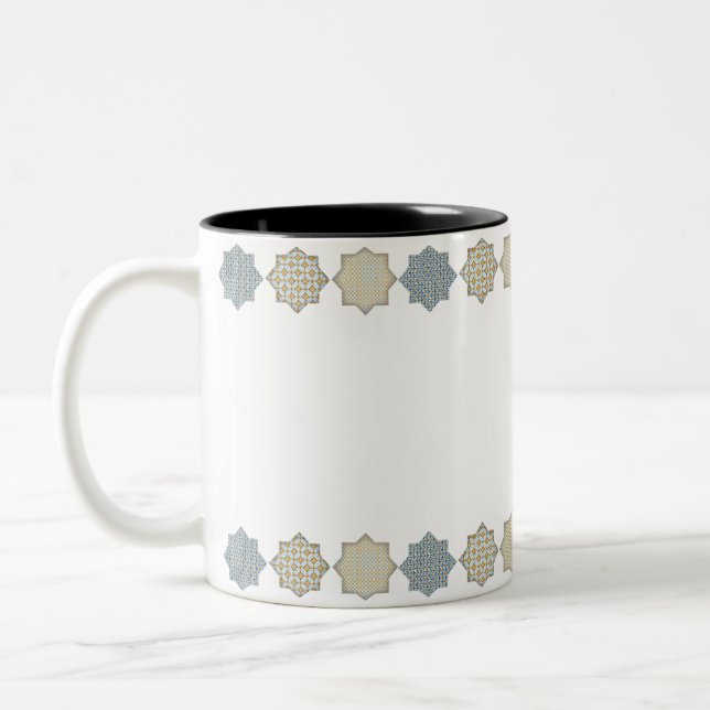 Elégante Motif Mug  en mosaïque arabesque" (Gauche)
