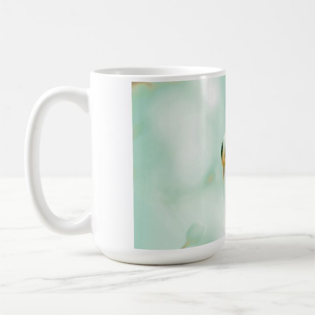 Élégante Mug à café imprimé à fleurs (Gauche)