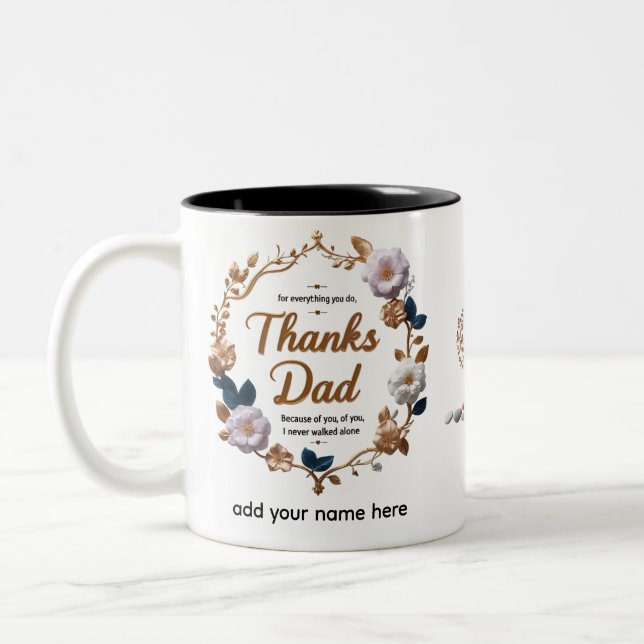 Élégante Mug à deux tons 11 oz (Gauche)