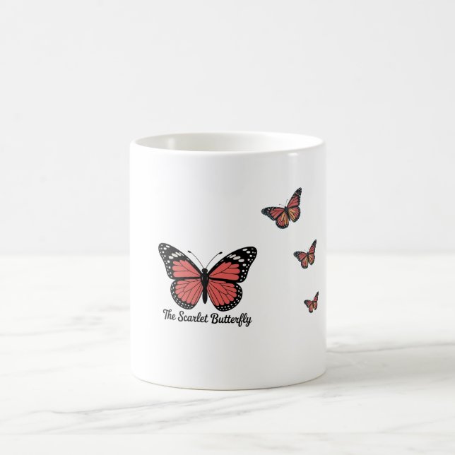 Elégante Mug avec Scarlet Papillon design (Centre)