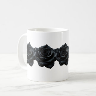 Élégante Mug de café Rose noir