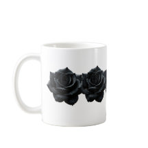 Élégante Mug de café Rose noir