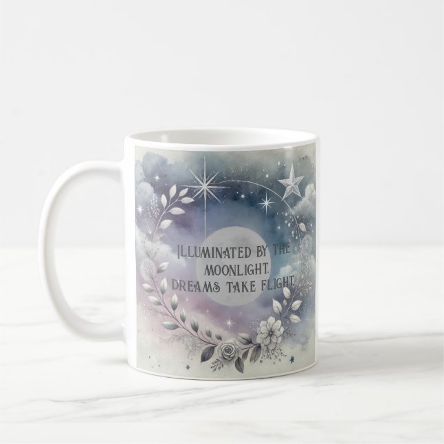 Élégante Mug de lune céleste (Gauche)