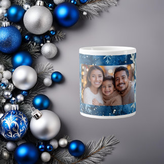 Élégante Mug de Noël de flocon de neige