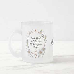 Élégante Mug de papa givré - 10 oz "Étoile de guid