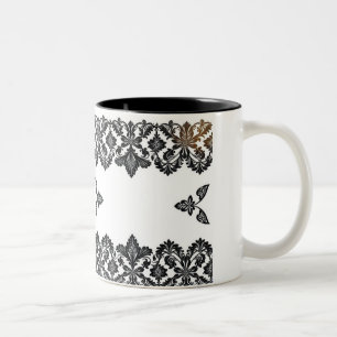 Élégante Mug en céramique Motif noir - élégant et 