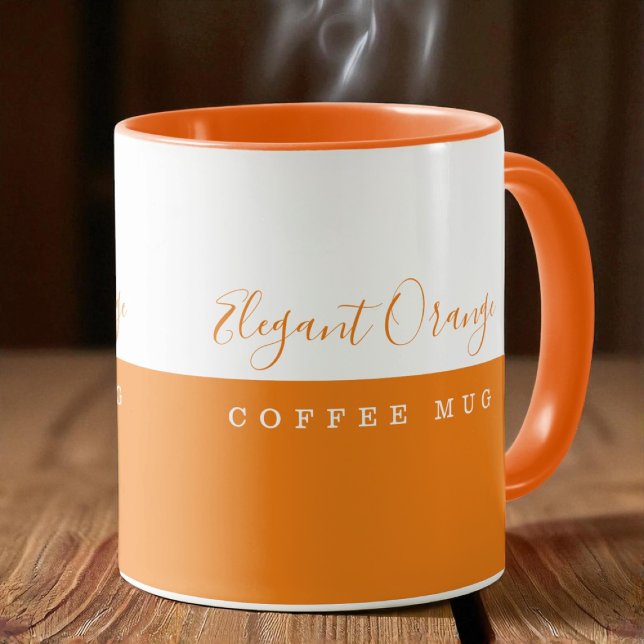 Élégante Mug orange (Créateur téléchargé)
