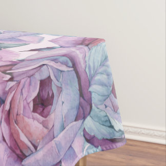 Elégante nappe d'aquarelle violet décor maison