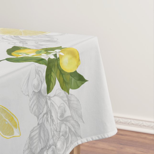 Elégante nappe d'été au citron méditerranéen (In Situ)