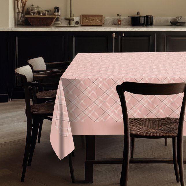 Elégante nappe en or Rose pour le dîner (Stylish Rose Gold Plaid Tablecloth for Dining)